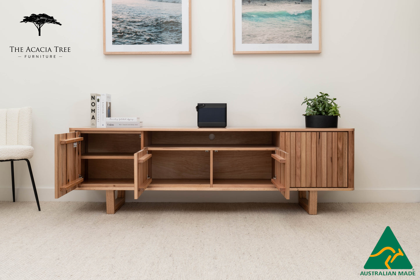 Dion Solid Australian Hardwood Entertainment Unit - Made in Australia