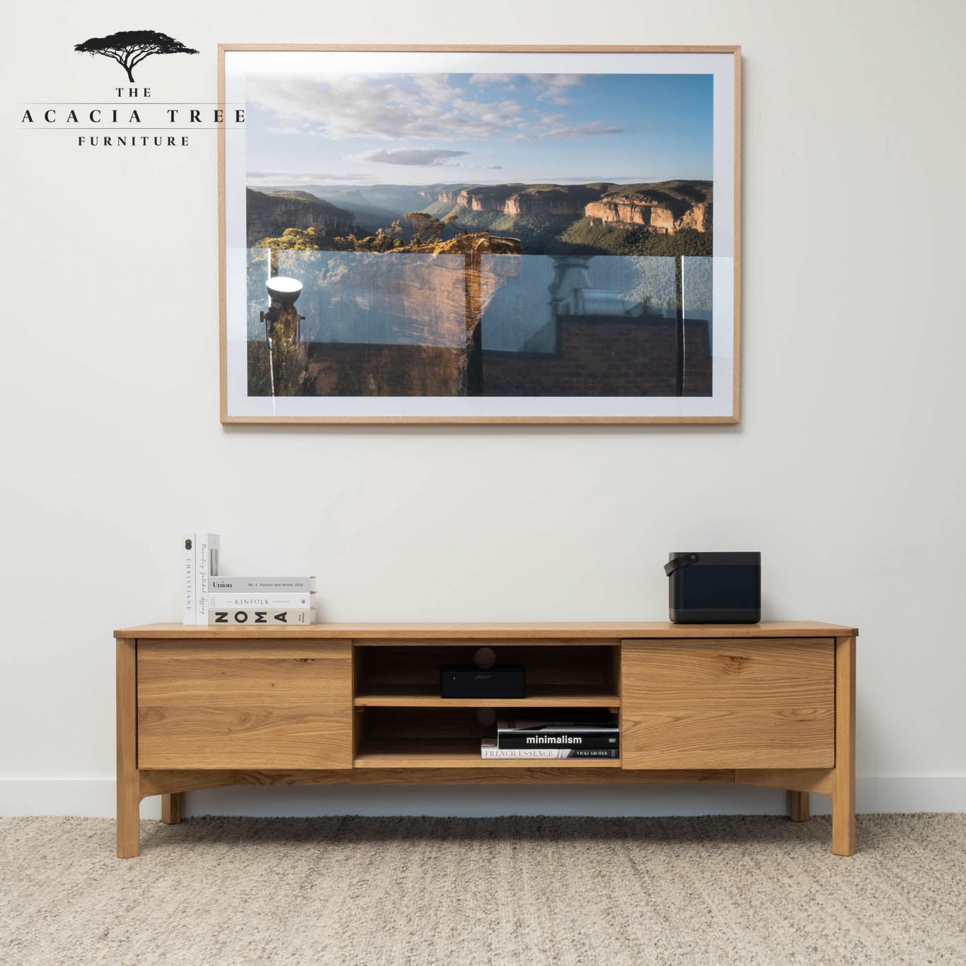 Achilles American Oak Entertainment Unit