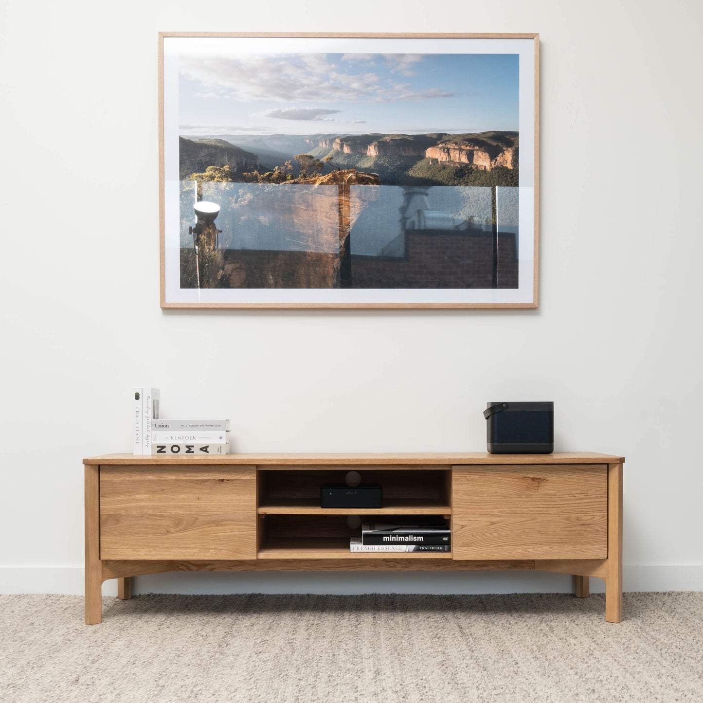 Achilles American Oak Entertainment Unit