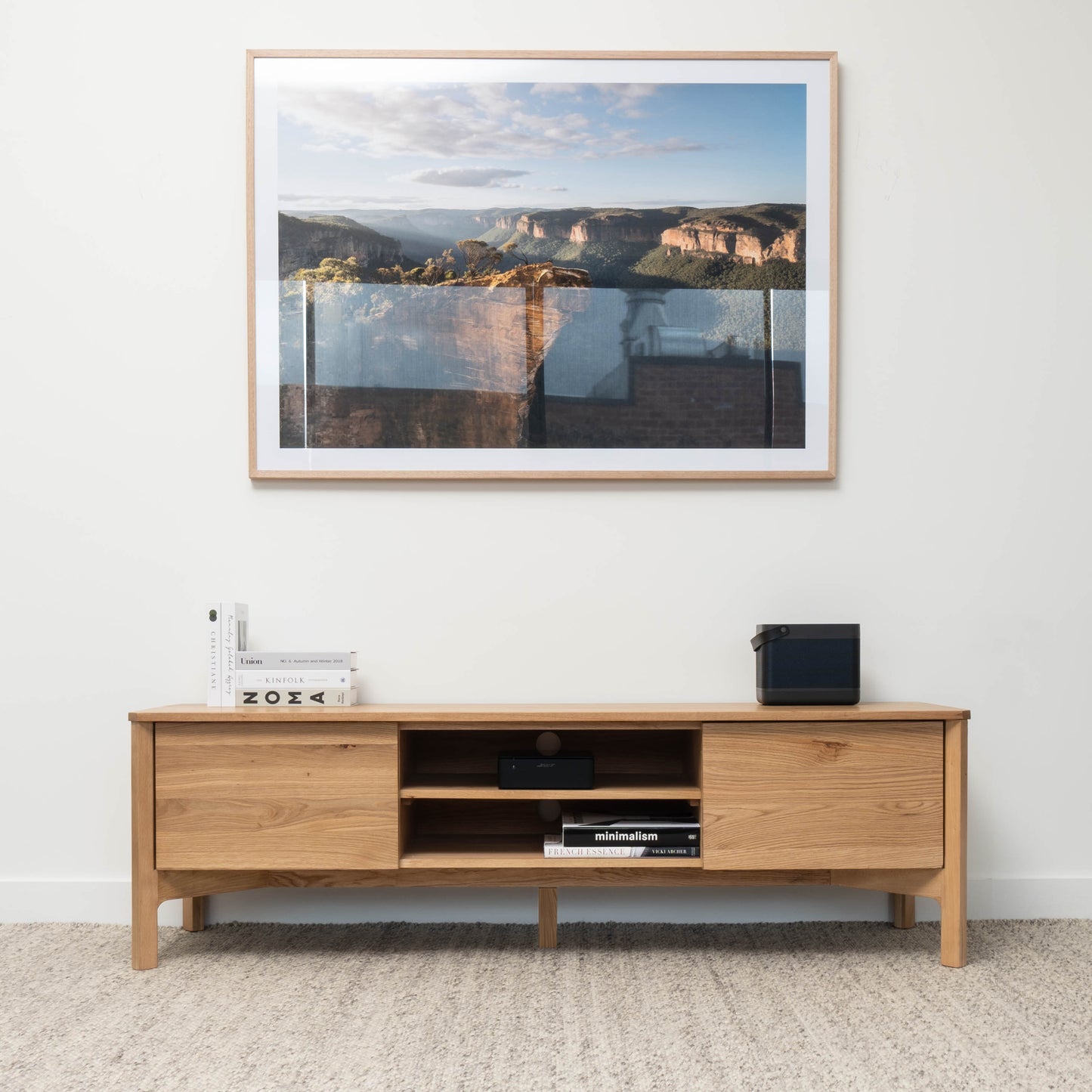 Achilles American Oak Entertainment Unit