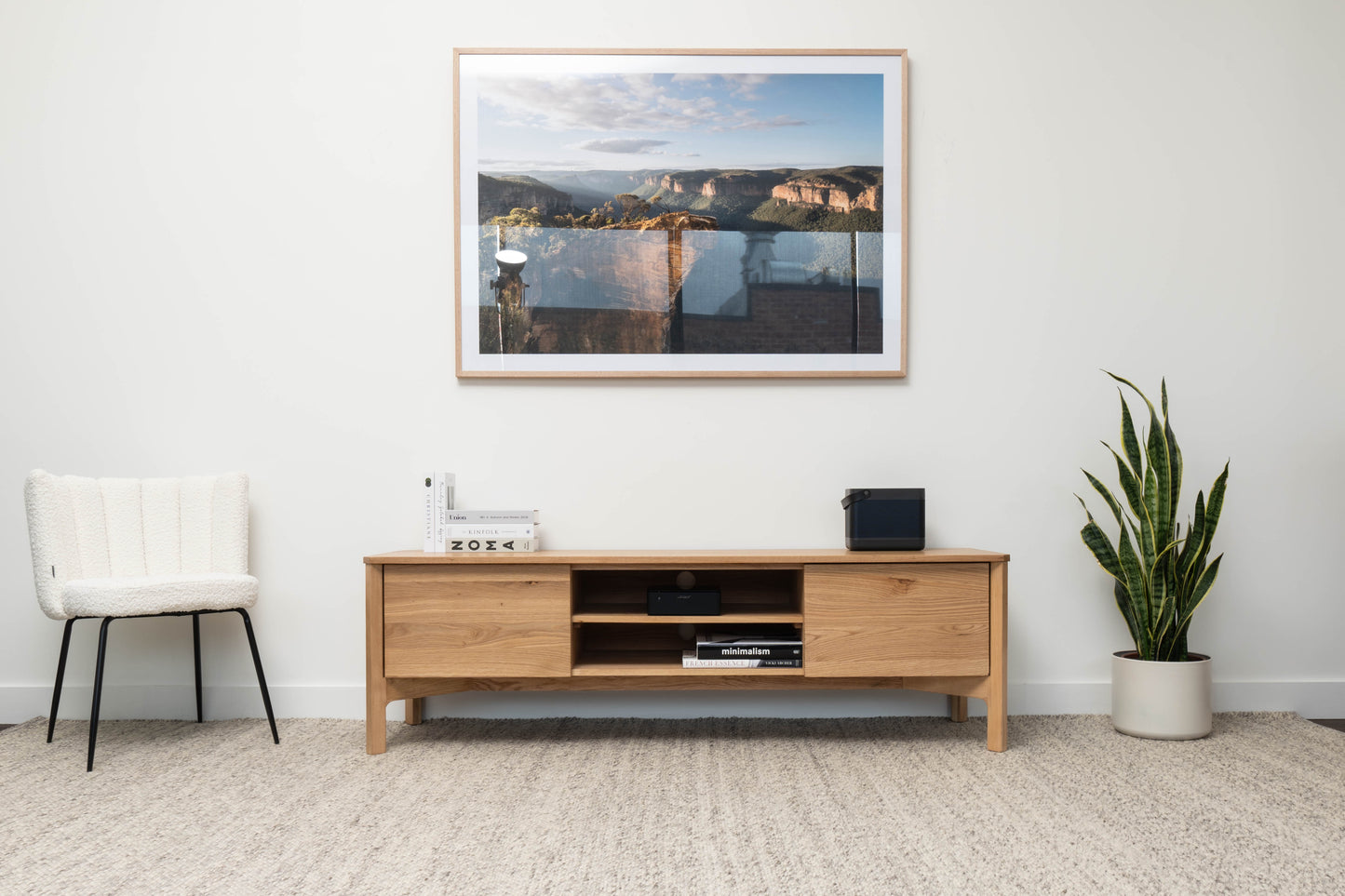 Achilles American Oak Entertainment Unit