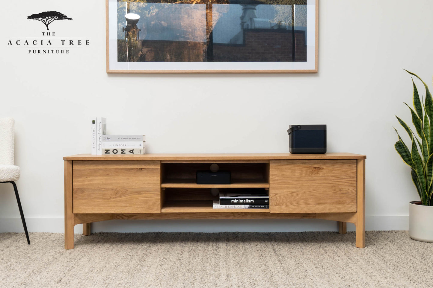 Achilles American Oak Entertainment Unit