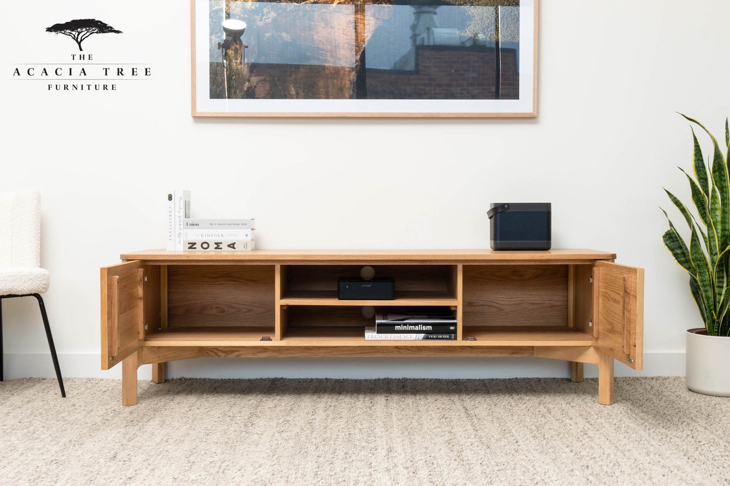 Achilles American Oak Entertainment Unit