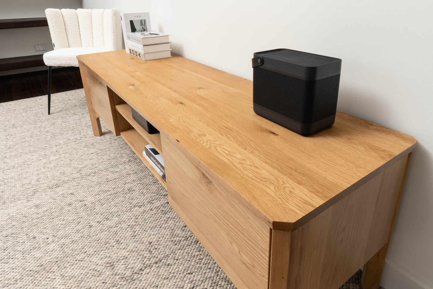 Achilles American Oak Entertainment Unit
