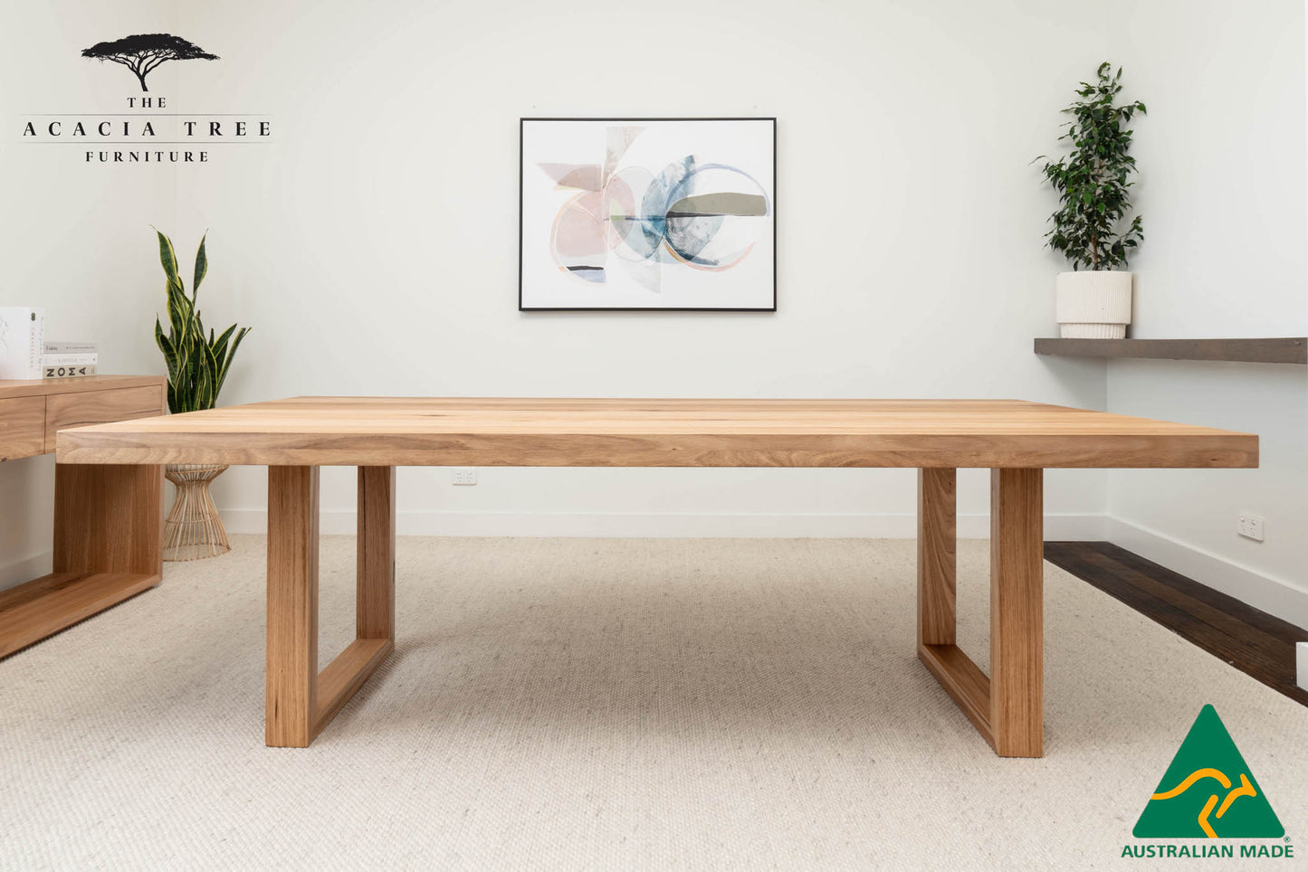 Hamilton Solid Messmate Dining Table - Made in Melbourne