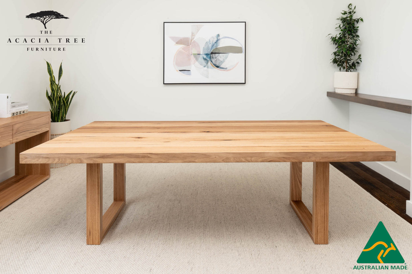 Hamilton Solid Messmate Dining Table - Made in Melbourne