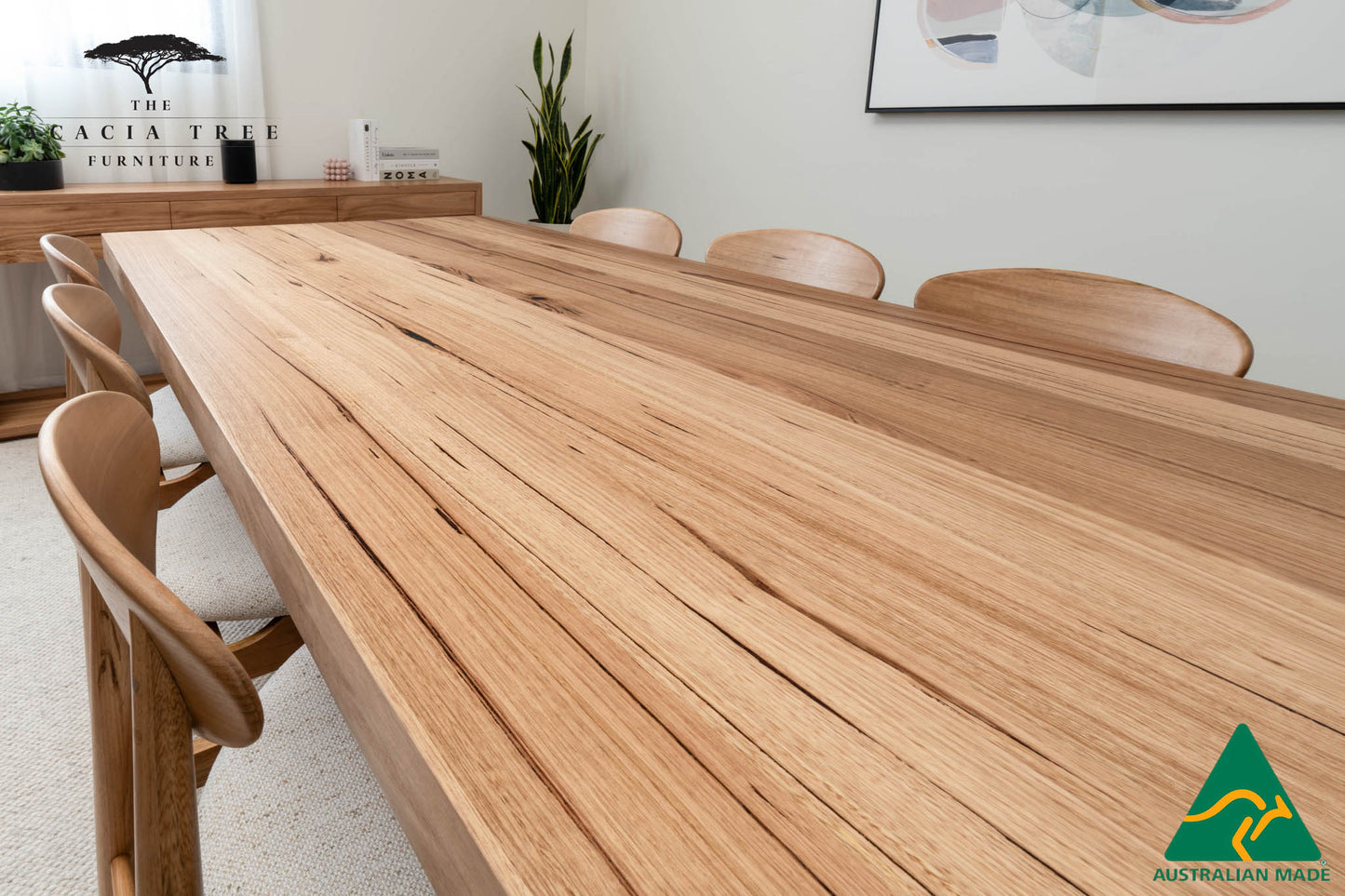 Hamilton Solid Messmate Dining Table - Made in Melbourne