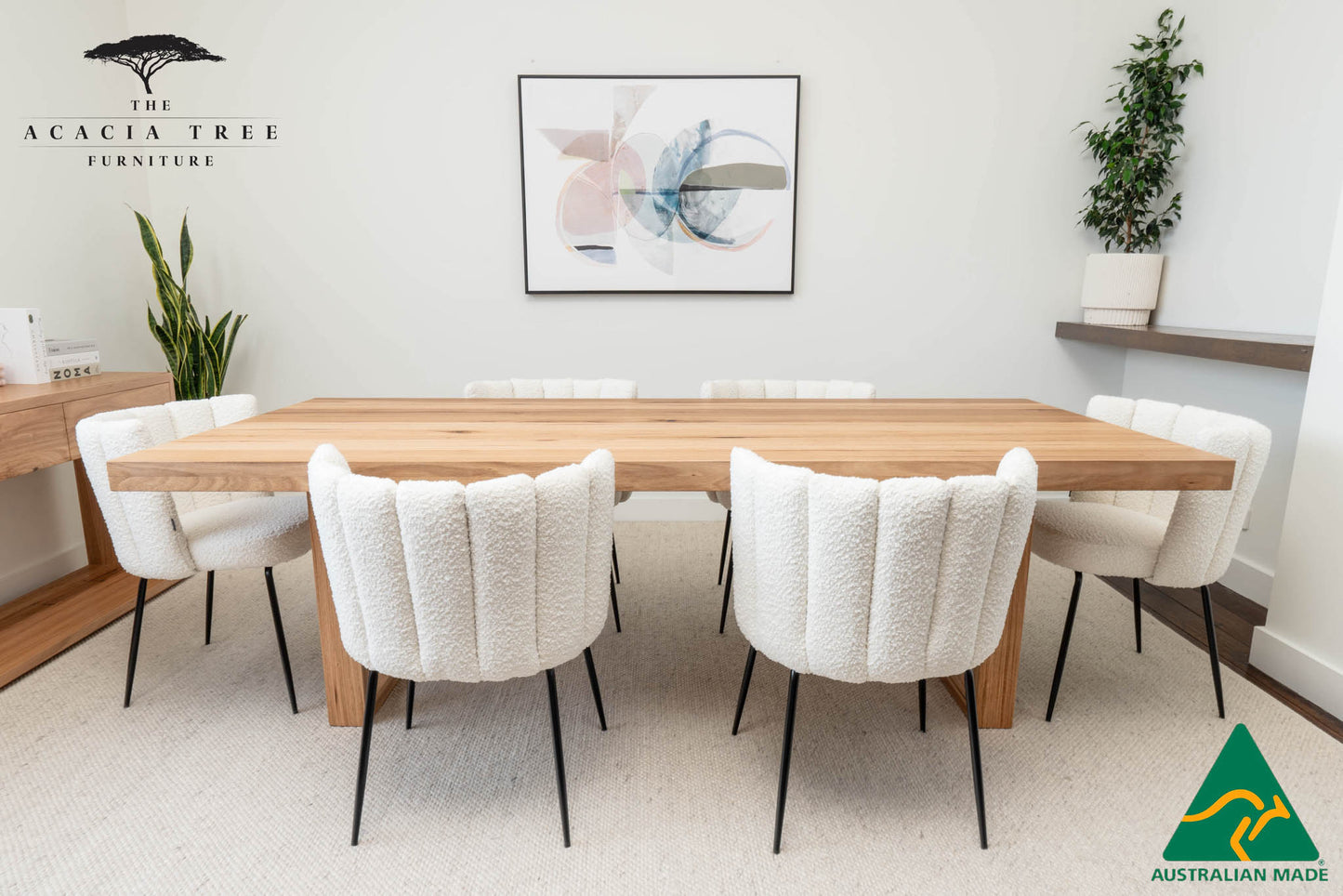 Hamilton Solid Messmate Dining Table - Made in Melbourne