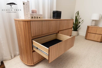 Ex Demo Queen Dresser Louka Messmate Bedroom Suite - Available in GC Showroom