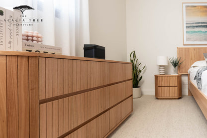 Ex Demo Queen Dresser Louka Messmate Bedroom Suite - Available in GC Showroom