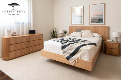 Ex Demo Queen Dresser Louka Messmate Bedroom Suite - Available in GC Showroom
