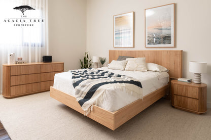 Ex Demo Queen Dresser Louka Messmate Bedroom Suite - Available in GC Showroom