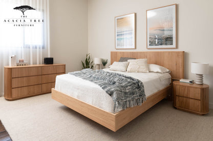 Ex Demo Queen Dresser Louka Messmate Bedroom Suite - Available in GC Showroom