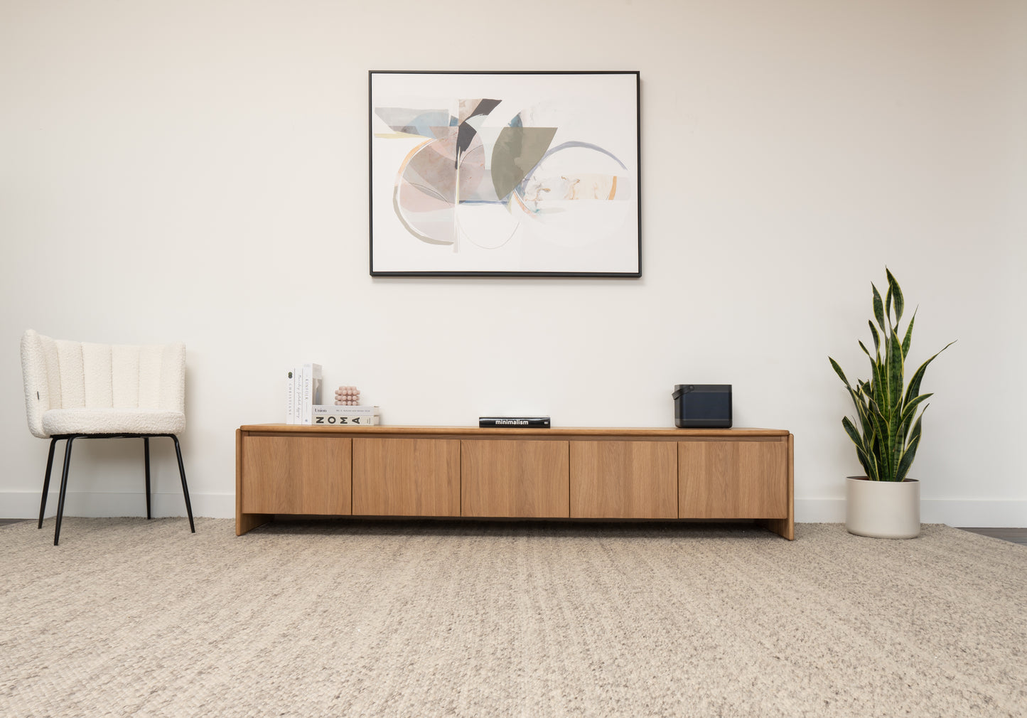Brooklyn American Oak Entertainment Unit