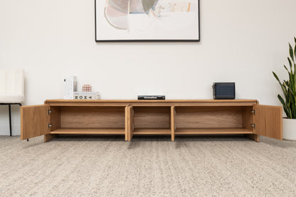 Brooklyn American Oak Entertainment Unit