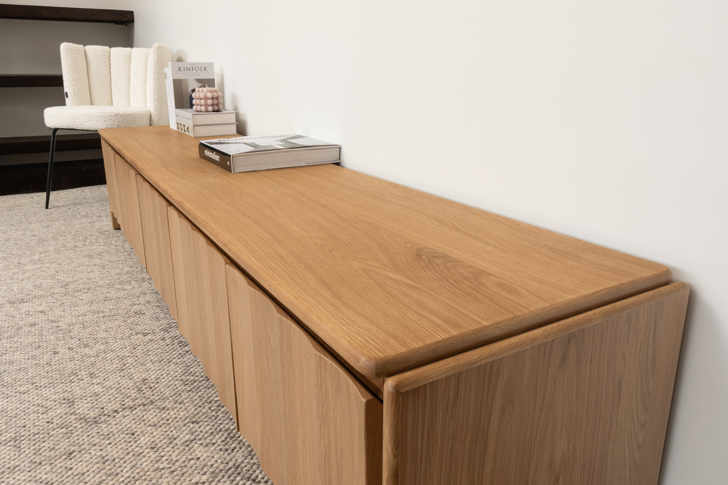 Brooklyn American Oak Entertainment Unit