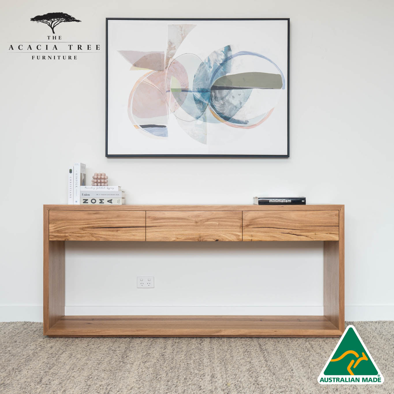 Cape Town 3 Drawer Hall Table - Made in Australia