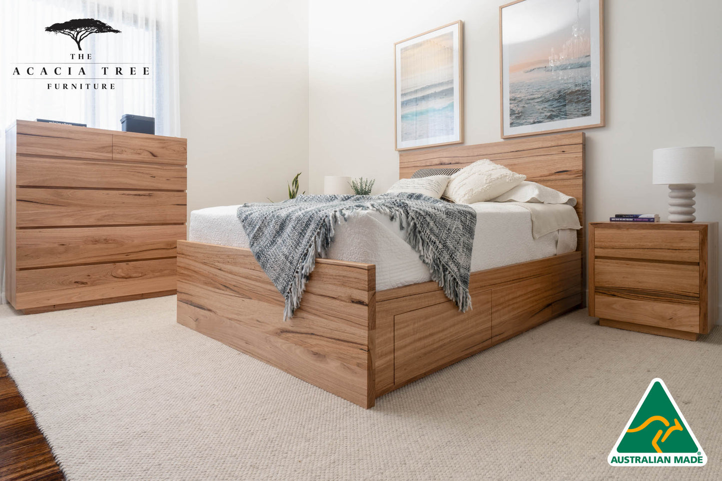 York 4 Drawer Bed Frame - Made in Australia