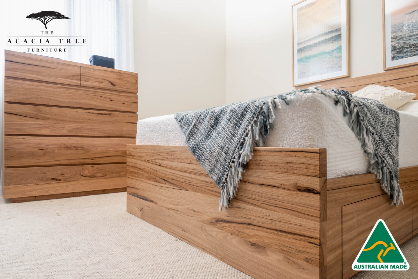 York 4 Drawer Bed Frame - Made in Australia