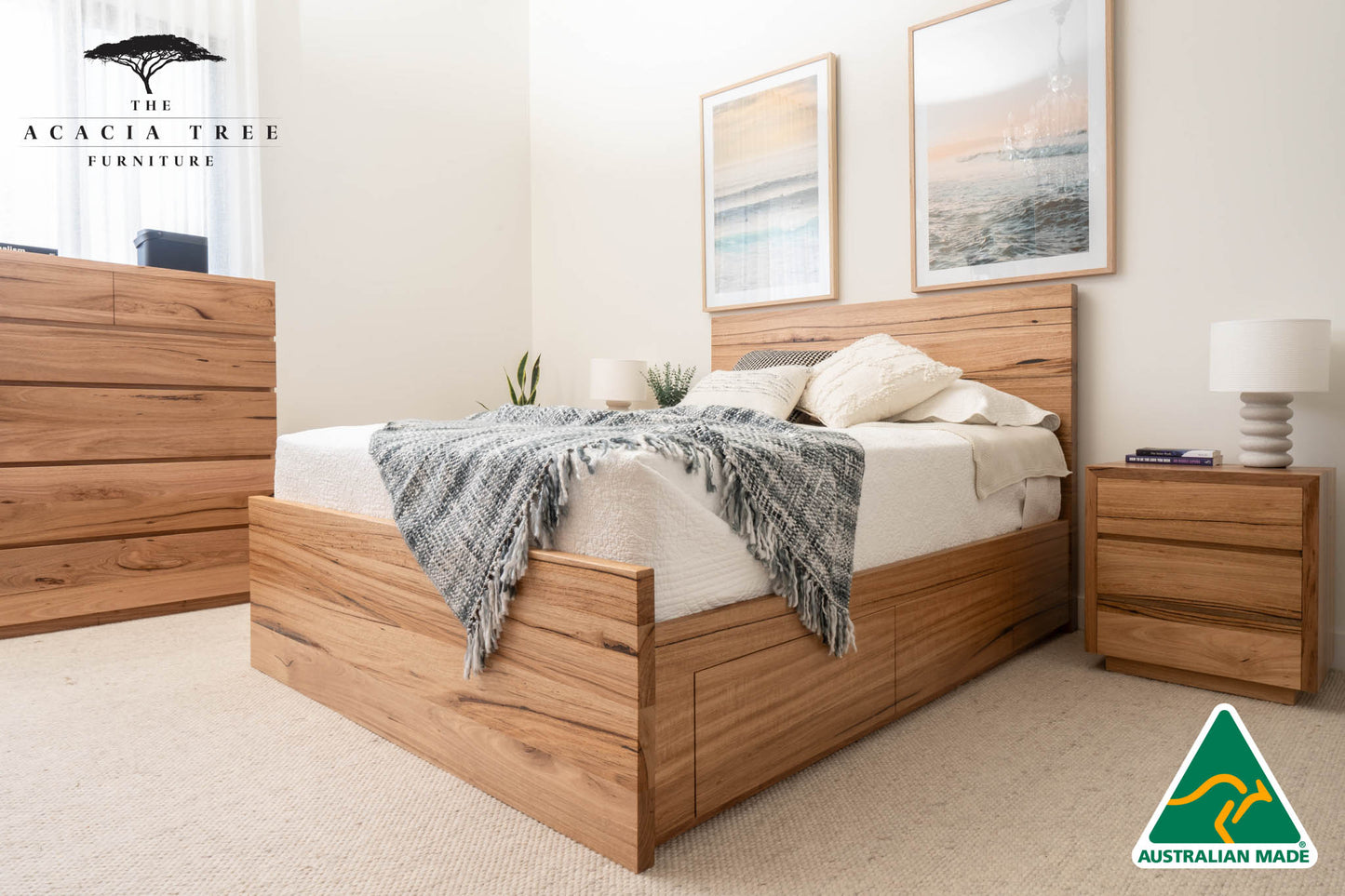 York 4 Drawer Bed Frame - Made in Australia