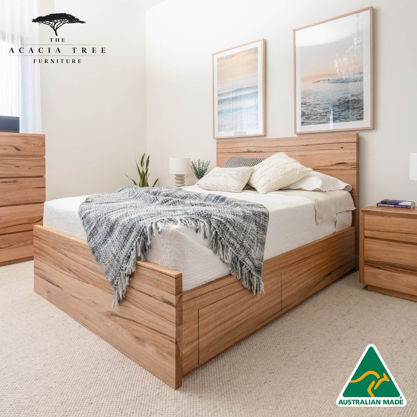 York 4 Drawer Bed Frame - Made in Australia