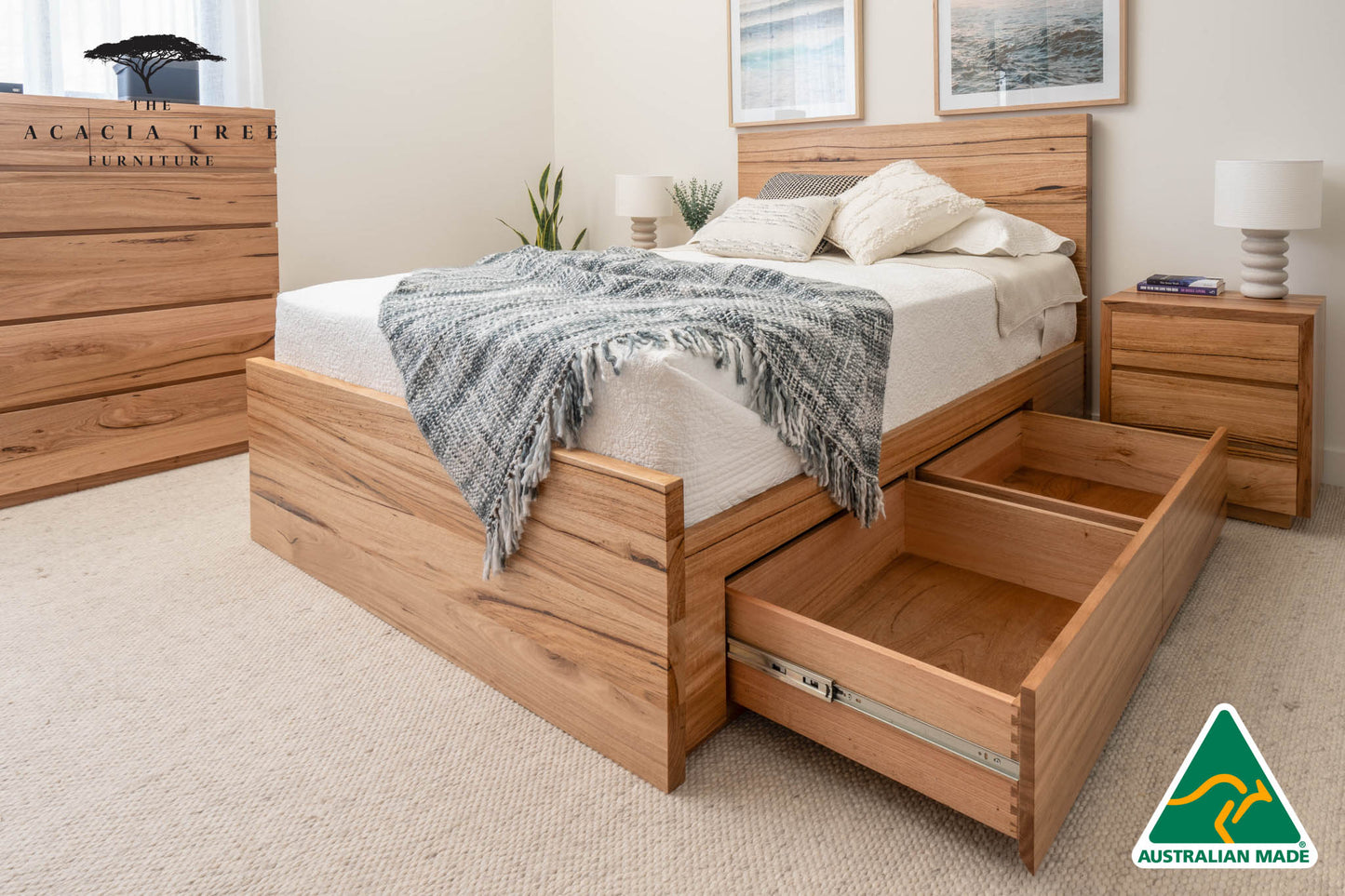 York 4 Drawer Bed Frame - Made in Australia