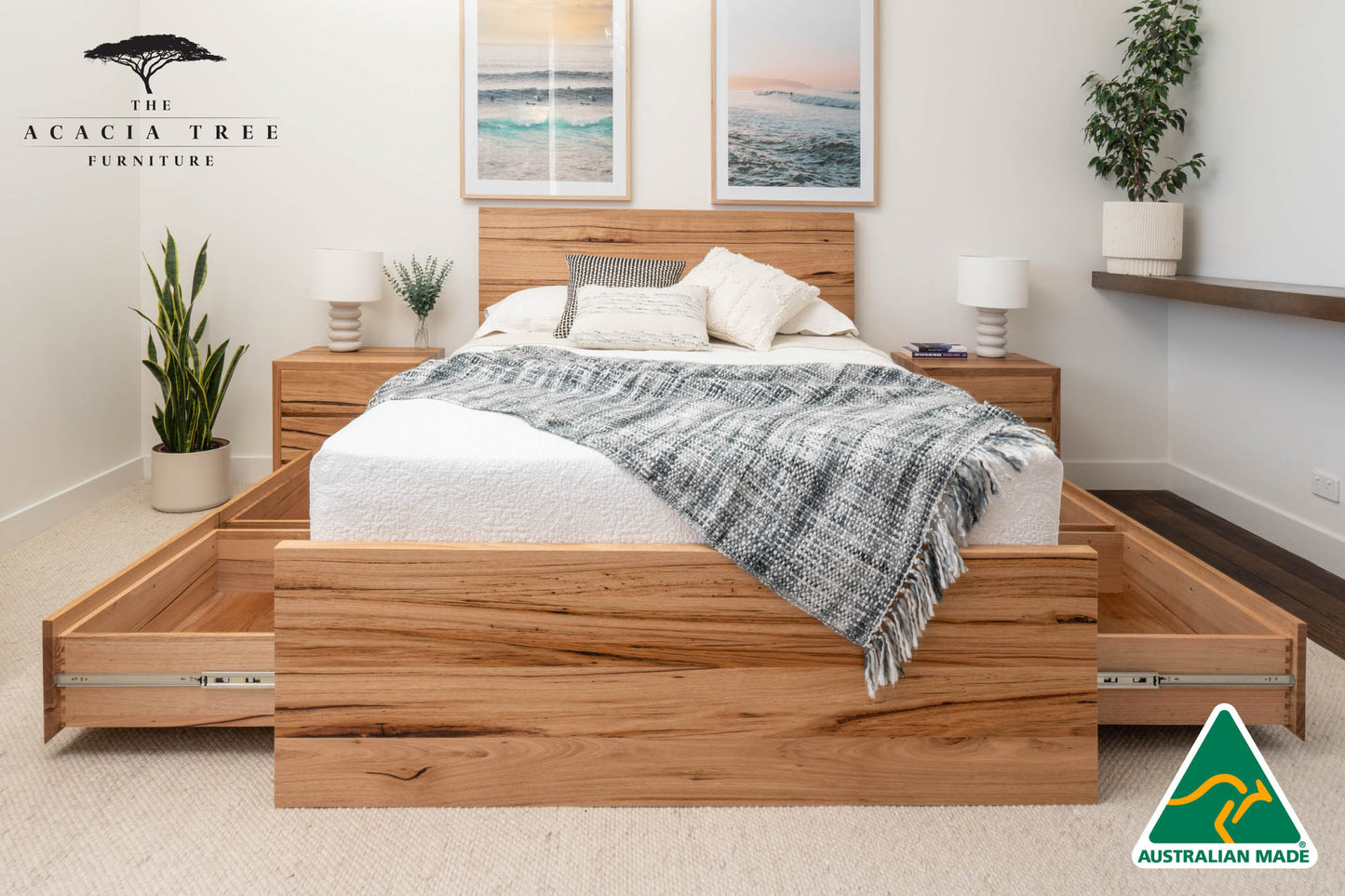 York 4 Drawer Bed Frame - Made in Australia