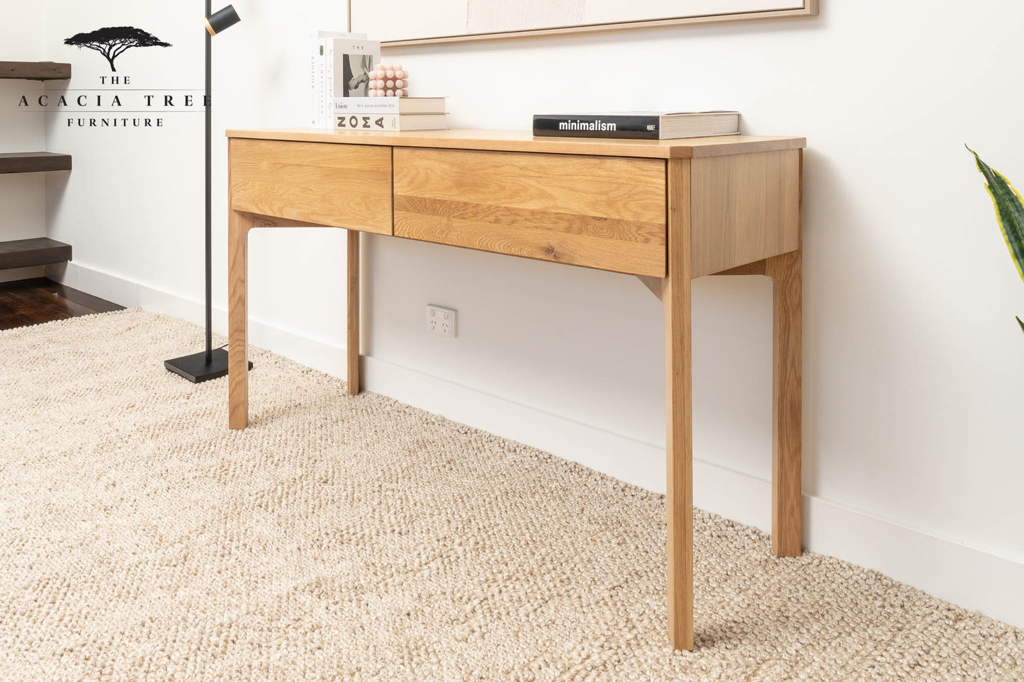 Achilles American Oak Hall Table