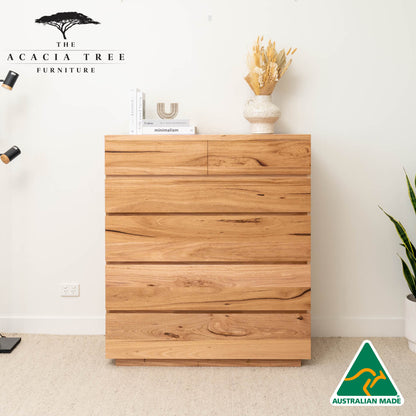 Elijah 6 Drawer Tallboy - Made in Australia