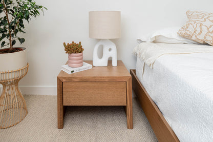 Yakka Base Tasmanian Oak Signature Bed Frame (Maple Stain)