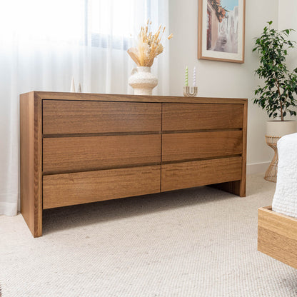 Zion 6 Drawer Dresser - Made in Australia