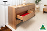 Zion 6 Draw Dresser (Maple Stain) - Made in Australia