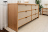 Latona American Oak Upholstered Dresser
