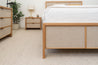 Latona American Oak Upholstered Bed Frame