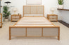 Latona American Oak Upholstered Bedroom Suite