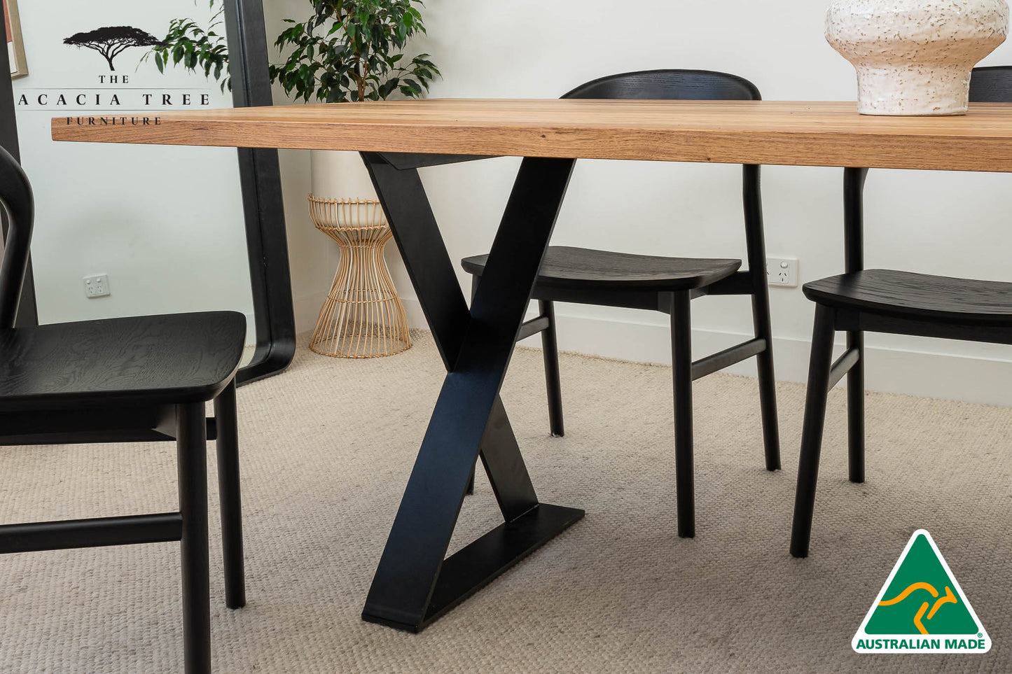 Xavia Solid Australian Hardwood Dining Table - Made in Australia