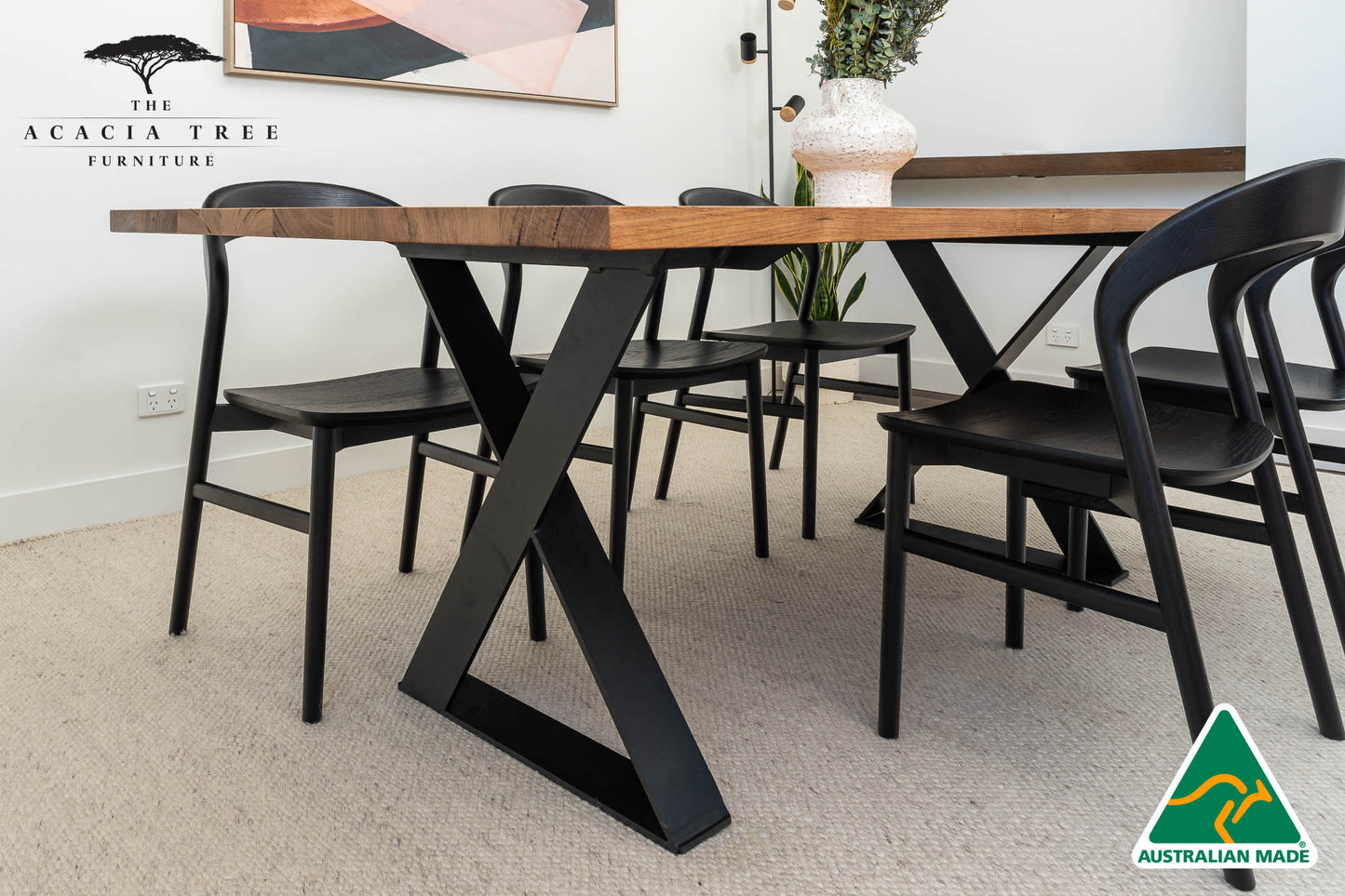 Xavia Solid Australian Hardwood Dining Table - Made in Australia