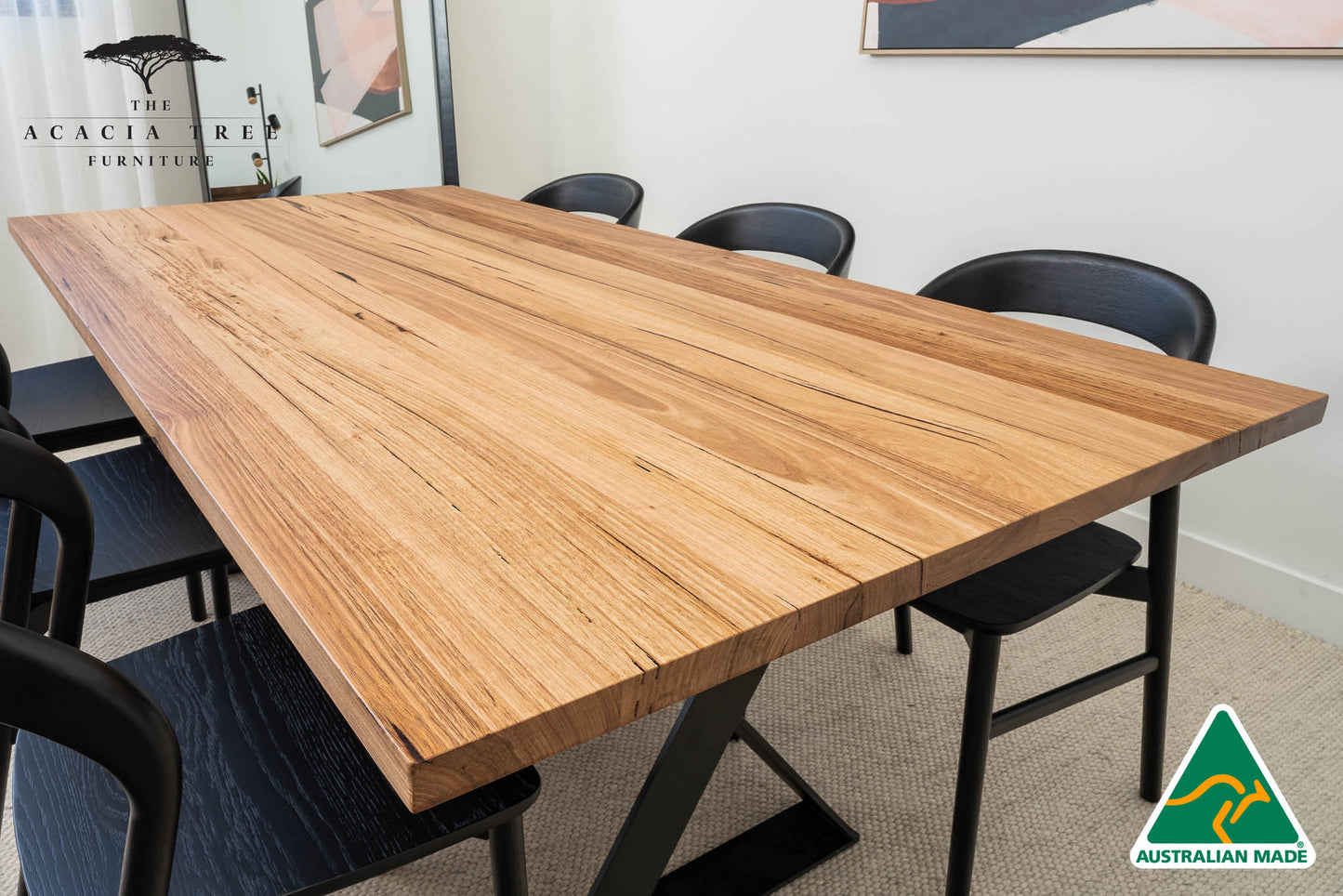 Xavia Solid Australian Hardwood Dining Table - Made in Australia