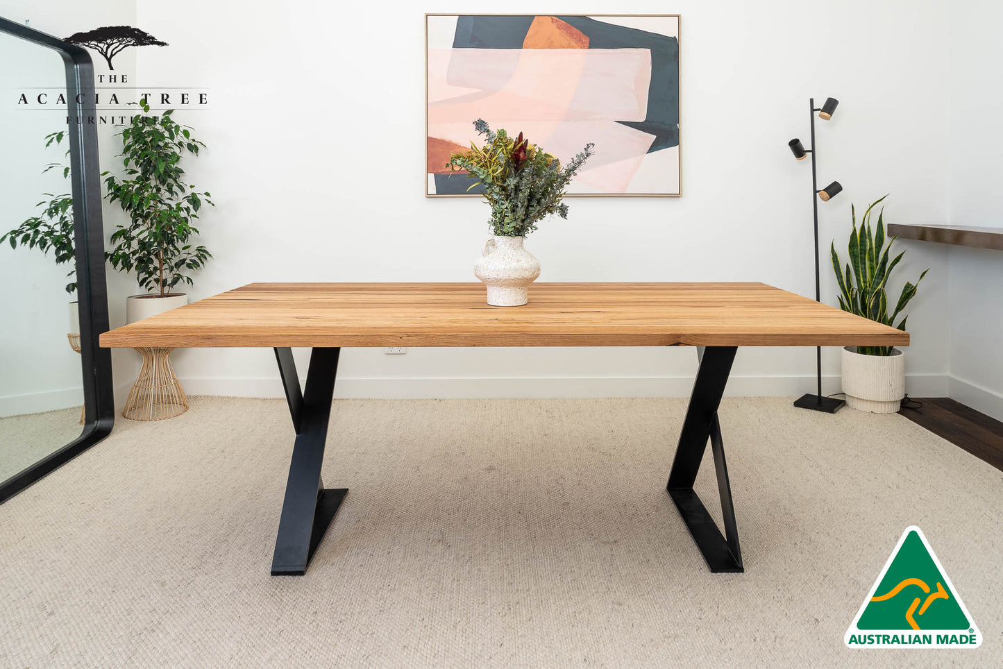 Xavia Solid Australian Hardwood Dining Table - Made in Australia