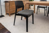 Pisa Australian Messmate Hardwood Upholstered Seat Dining Chair (Black)