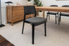 Pisa Australian Messmate Hardwood Upholstered Seat Dining Chair (Black)
