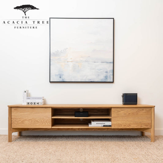 Achilles American Oak Entertainment Unit