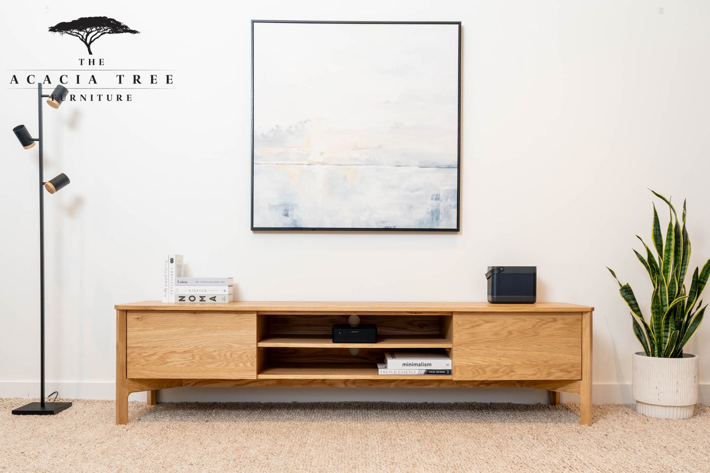 Achilles American Oak Entertainment Unit