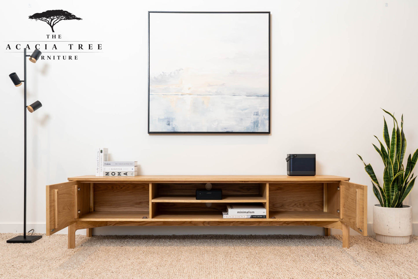 Achilles American Oak Entertainment Unit