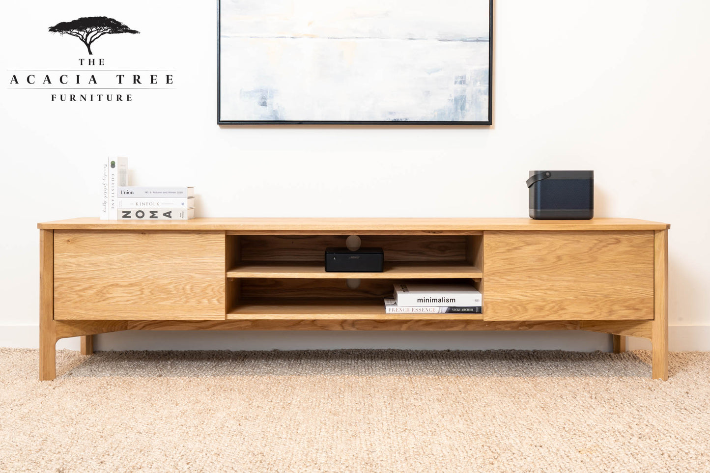 Achilles American Oak Entertainment Unit