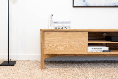Achilles American Oak Entertainment Unit