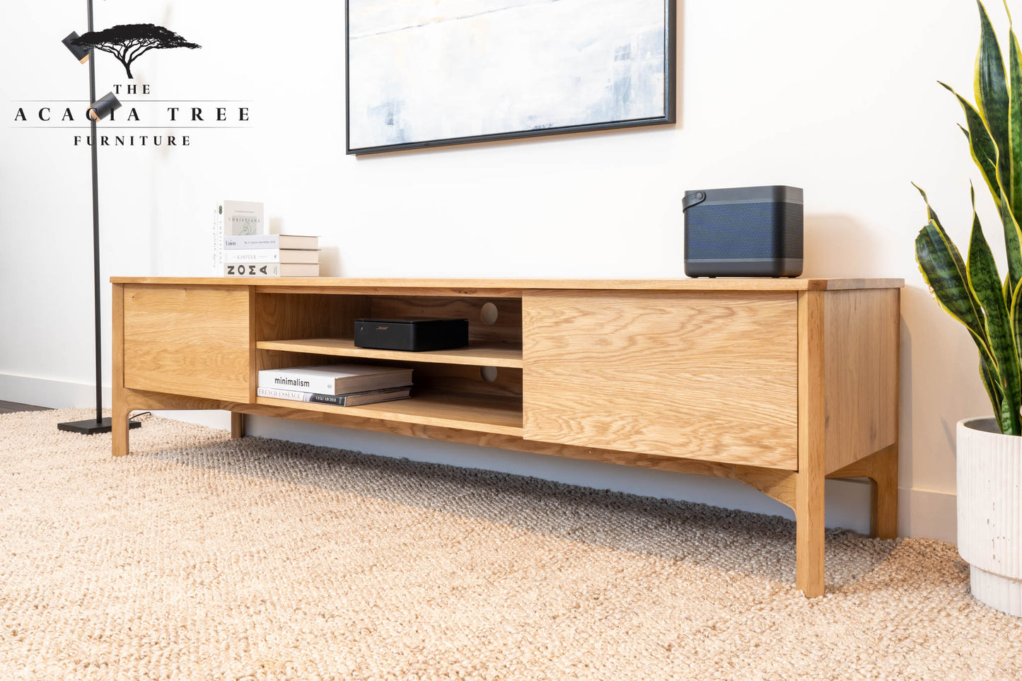 Achilles American Oak Entertainment Unit