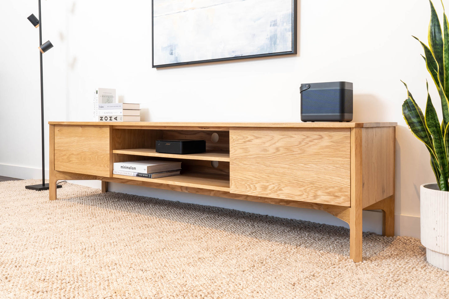 Achilles American Oak Entertainment Unit