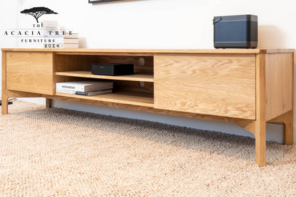 Achilles American Oak Entertainment Unit
