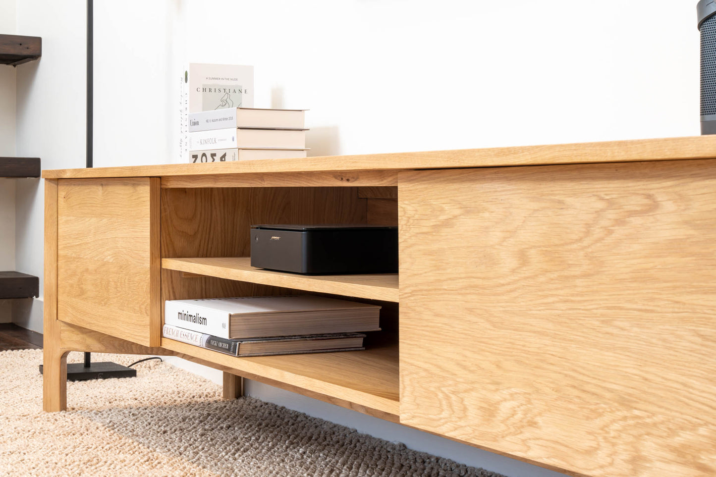 Achilles American Oak Entertainment Unit